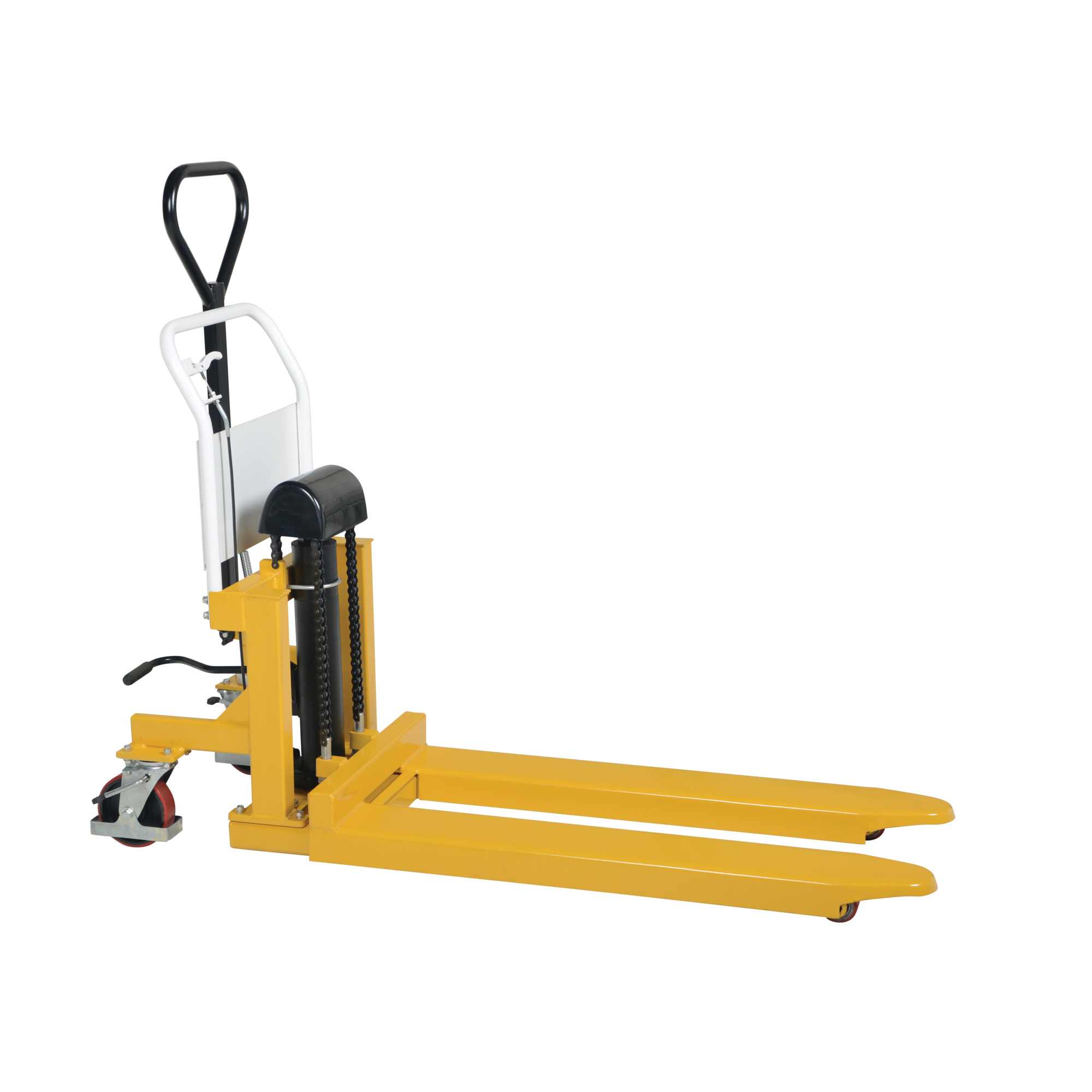 Vestil Tote-A-Load Ergonomic Foot Pump Hydraulic Power Lift - 2200-Lb. Capacity, Polyurethane Swivel Casters, Model# TAL-220-HD